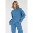 Свитшот женский Looklikecat, размер 42, цвет синий - Фото 1