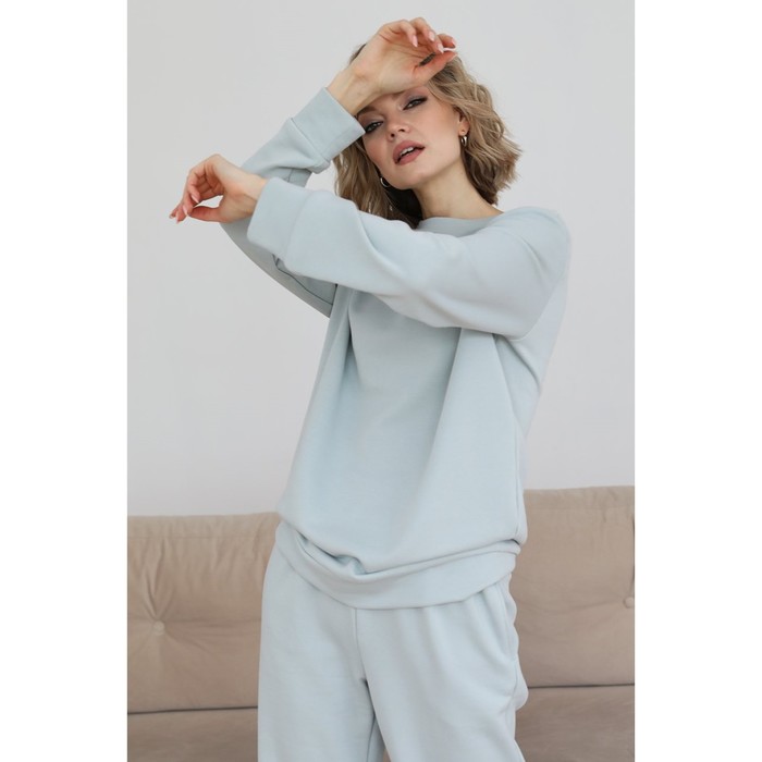 Свитшот женский Looklikecat, размер 50, цвет мятный - Фото 1