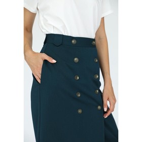 

Юбка из костюмной ткани с пуговицами по переду, размер 50