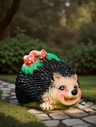 Садовая фигура из гипса «Ёжик с грибочками», 18×28×20 см - Фото 3