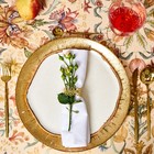 Набор столовый «Этель» Floral pattern, скатерть 147x184 +/-2 см с ГМВО, салфетки 40х40 см - 8 шт - фото 4513796