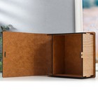 Деревянная шкатулка-книга «Книга» 14×14 см - фото 31029661