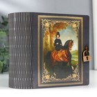 Деревянная шкатулка-книга «Лошадь» 14×14 см - фото 68100065