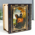Деревянная шкатулка-книга «Лошадь» 14×14 см - фото 68100070