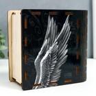 Деревянная шкатулка-книга «Ангел» 14×14 см - фото 45258292