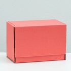 Коробка самосборная, красная, 26,5 х 16,5 х 19 см - фото 8007755