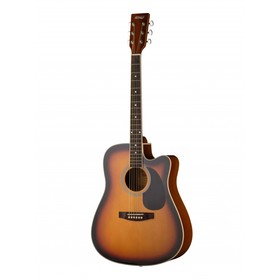 Акустическая гитара HOMAGE LF-4121C-SB, санберст, с вырезом,