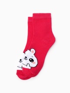 Носки для девочки KAFTAN: Smile, набор 3 пары, белые, розовые, размер 16-18 (4-5 лет) - Фото 6