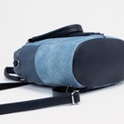 Рюкзак на молнии, 4 наружных кармана, цвет синий - Фото 3