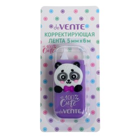 Корректирующая лента 5 мм х 6 м, deVENTE, 100% Cute Panda, фронтальный аппликатор 7503662