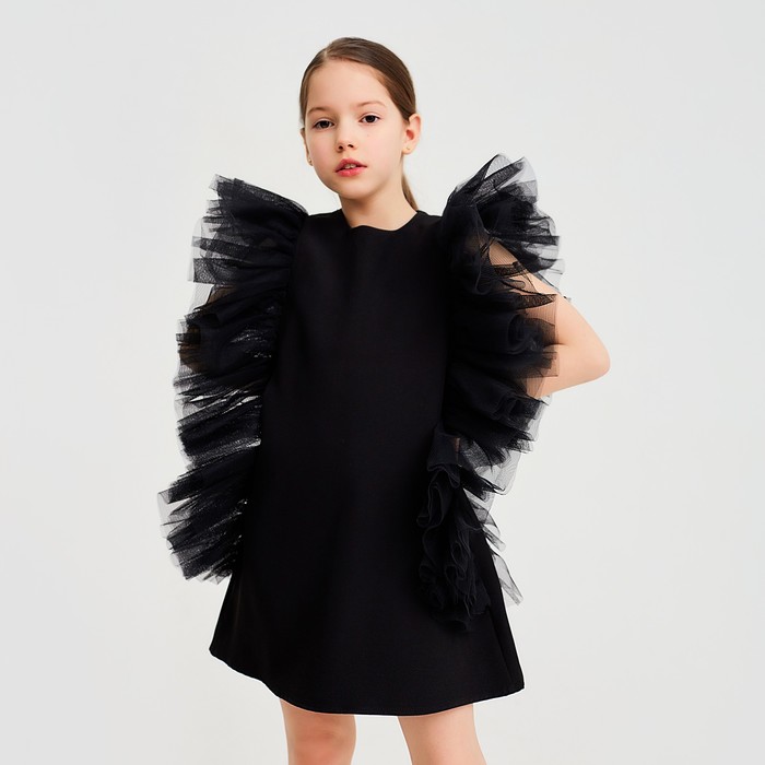 Платье для девочки MINAKU: PartyDress цвет чёрный, рост 116 - фото 1907416790