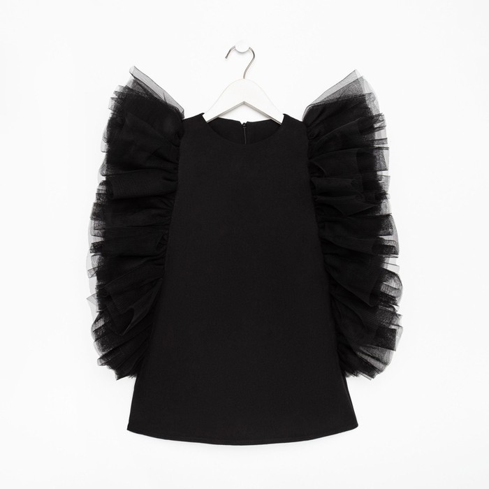 Платье для девочки MINAKU: PartyDress цвет чёрный, рост 116 - фото 1907416799