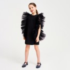 Платье для девочки MINAKU: PartyDress цвет чёрный, рост 128 - фото 9658437