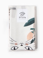 Полотенце «Этель. Белая кошечка», 40×73 см, саржа, 100% хлопок, 190 г/м² 7635074