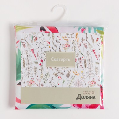 Скатерть Доляна «Фламинго», 145×300 см, 100% п/э