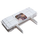 Ограждение декоративное, 24×177.5 см, 5 секций, пластик, белое, «Камень» - Фото 11