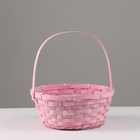 Корзина плетёная для хранения, 26×26×12 см, ручка h=18 см, бамбук, МИКС - Фото 7