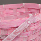 Корзина плетёная для хранения, 26×26×12 см, ручка h=18 см, бамбук, МИКС - Фото 9