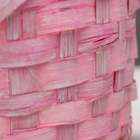 Корзина плетеная, 26х12/30 см, бамбук, сиреневая, розовая, микс - Фото 10
