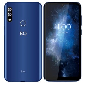 Смартфон BQ 6061L Slim, 6.09", IPS, 2 sim, 2Гб, 16Гб, 8 Мп, microSD, 3500 мАч, синий