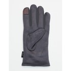 Классические перчатки зимние мужские серого цвета, размер 11-12 - Фото 5