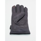 Классические перчатки зимние мужские серого цвета, размер 11-12 - Фото 6