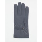 Классические перчатки зимние мужские серого цвета, размер 11-12 - Фото 4