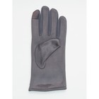 Классические перчатки зимние мужские серого цвета, размер 11-12 - Фото 5