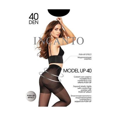 Колготки женские INCANTO Model Up 40 den, цвет чёрный (nero), размер 5