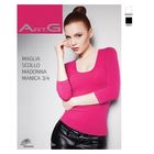 Джемпер женский бесшовный ARTG MAGLIA SCOLLO MADONNA MANICA 3/4 (bianco, L/XL) - Фото 2