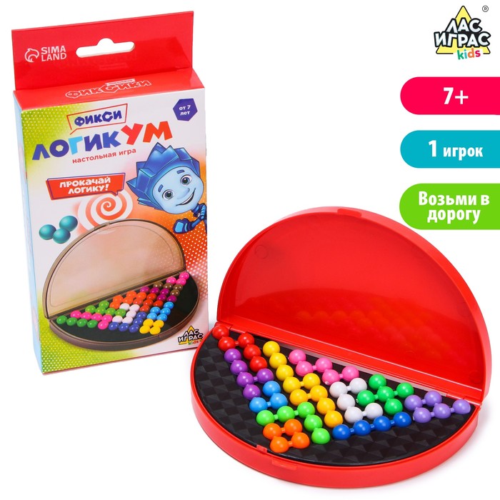 Настольная игра-головоломка на логику «ЛогикУМ», 180 заданий, Фиксики