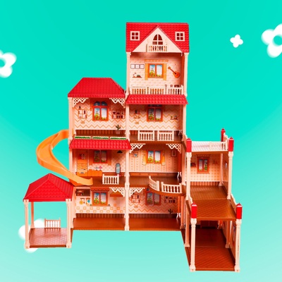 Дом для кукол «Мой милый дом», с куклами 2 шт., 388 деталей, с аксессуарами