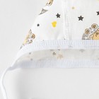 Чепчик детский, цвет белый/мишки, рост 62 см - фото 54851886