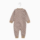 Комбинезон детский, цвет бежевый/горох, рост 62 см 7613261