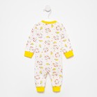 Комбинезон детский, цвет белый/слонёнок, рост 68 см 7613267