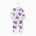 Комбинезон детский, цвет белый/собачки, рост 80 см - фото 33480216