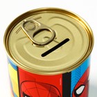 Копилка металлическая, 9,5 см х 7,5 см х 7,5 см "Спайдер-мен", Человек-паук - Фото 4