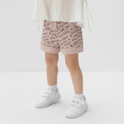 Шорты для девочки MINAKU: Cotton Collection, пудровые, рост 92 см