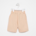 Шорты-бермуды детские MINAKU: Cotton collection цвет бежевый, рост 104 - фото 21542177