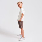 Шорты-бермуды детские MINAKU: Cotton collection цвет коричневый, рост 122 - Фото 5