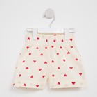 Шорты для девочки MINAKU: Cotton Collection, бежевые, рост 146 см - Фото 5