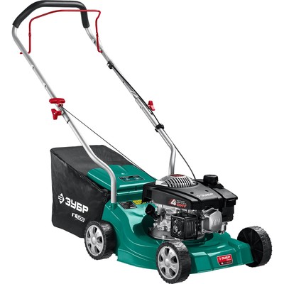 Газонокосилка бензиновая ЗУБР ГБС-400, 3.5 л.с., 2600 Вт, скос 450×75 мм, 3000 об/мин