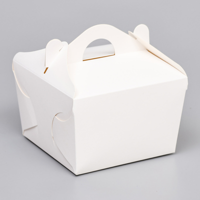 Кондитерская упаковка под бенто торт, белая, 12 х 12 х 8,5 см