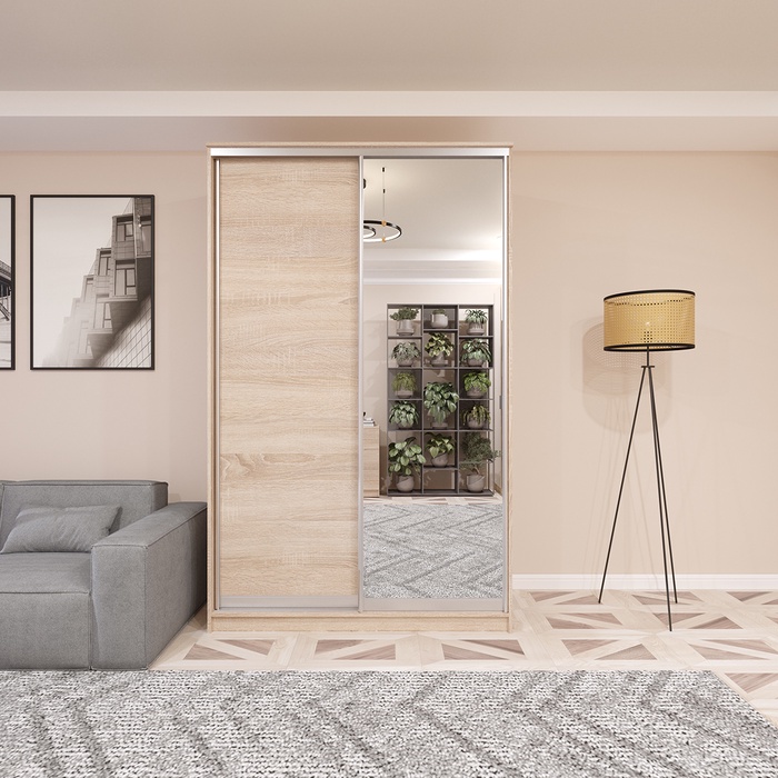 Шкаф–купе «Хит–22-15–15», 1500×620×2200 мм, цвет дуб сонома - Фото 1