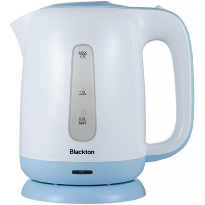 Чайник электрический Blackton Bt KT1703P, 1.7 л, 2200 Вт, бело-голубой