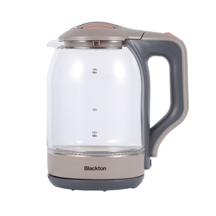 Чайник электрический Blackton Bt KT1727G, 1.8 л, 1500 Вт, бежево-серый