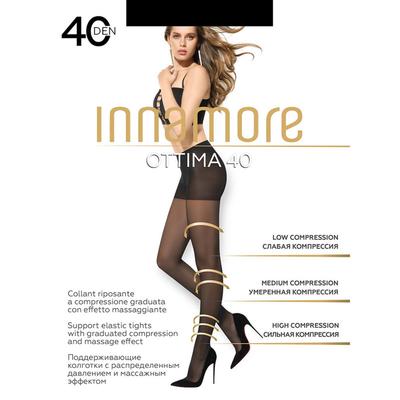 Колготки женские капроновые, INNAMORE Ottima 40 ден, цвет загар (daino), размер 3