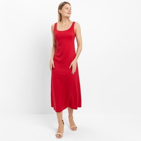 Платье женское, цвет красный, размер 46
