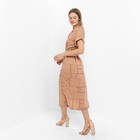 Платье женское, цвет песочный, размер 46 - фото 43722417