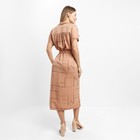 Платье женское, цвет песочный, размер 46 - фото 43722419